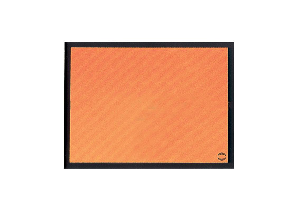 ORANGE IDENTIFICATION ALUMINUM RECTANGLE 400x300x1mm
